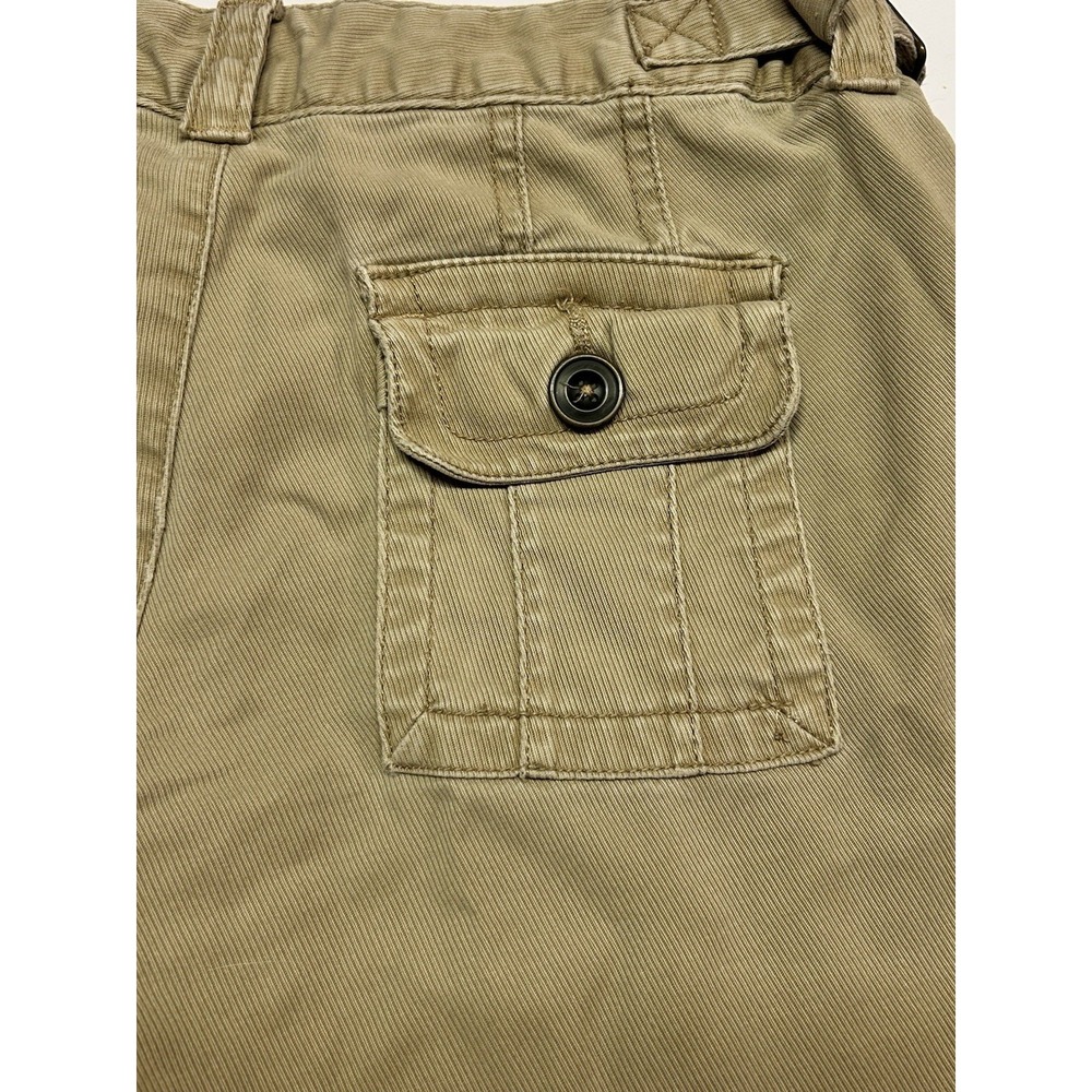 Vintage American Eagle Khaki Wide Leg Pants Womens 26 Low Rise Utility‎ Trousers - Picture 11 of 15